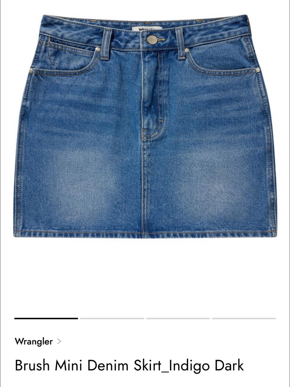 Wrangler Indigo Blue Denim Mini Skirt